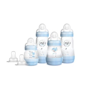 Kit 4 Mamadeiras MAM Easy Start - Gift Set (0+ Meses) - Azul