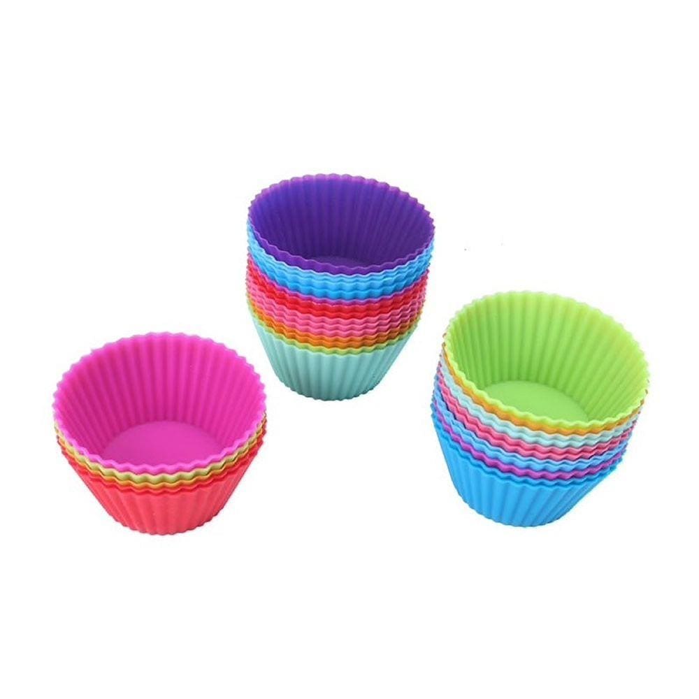36 Mini Forminhas De Silicone Para Assar Cupcakes, Doces