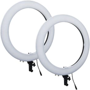 Kit 2 Iluminador Led Ring Light Profissional 48 Cm Maquiagem Foto Filmagem