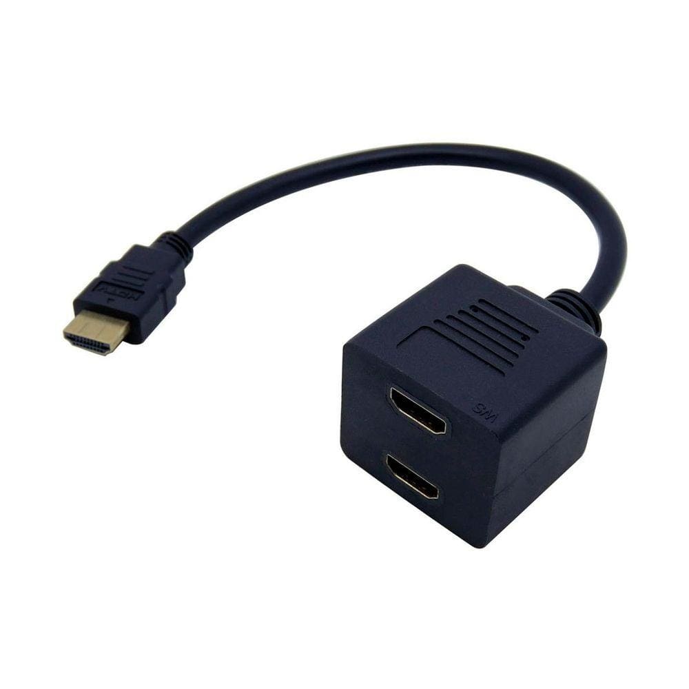 Cabo Adaptador Duplicador - HDMI Macho para 2 saídas Fêmea