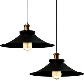 Kit 2 Pendentes Industrial 38 Cm Vintage Retro Nordic Loft