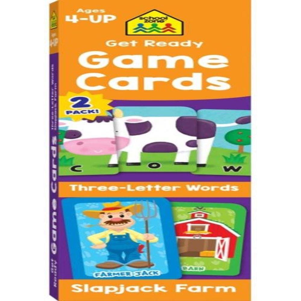 Get Ready Game Cards Three-Letter Words & Slapjack Farm 2-Pack