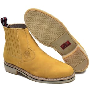 Bota Botina Masculina ClaCle Couro Nobuck