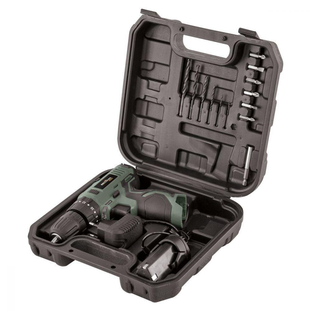 Kit com Parafusadeira e Furadeira Estojo Britânia Bivolt