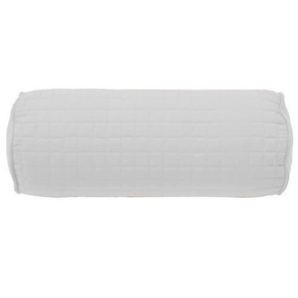 Almofada Rolinho Pastilha Plaza Com Enchimento Lavive Branco