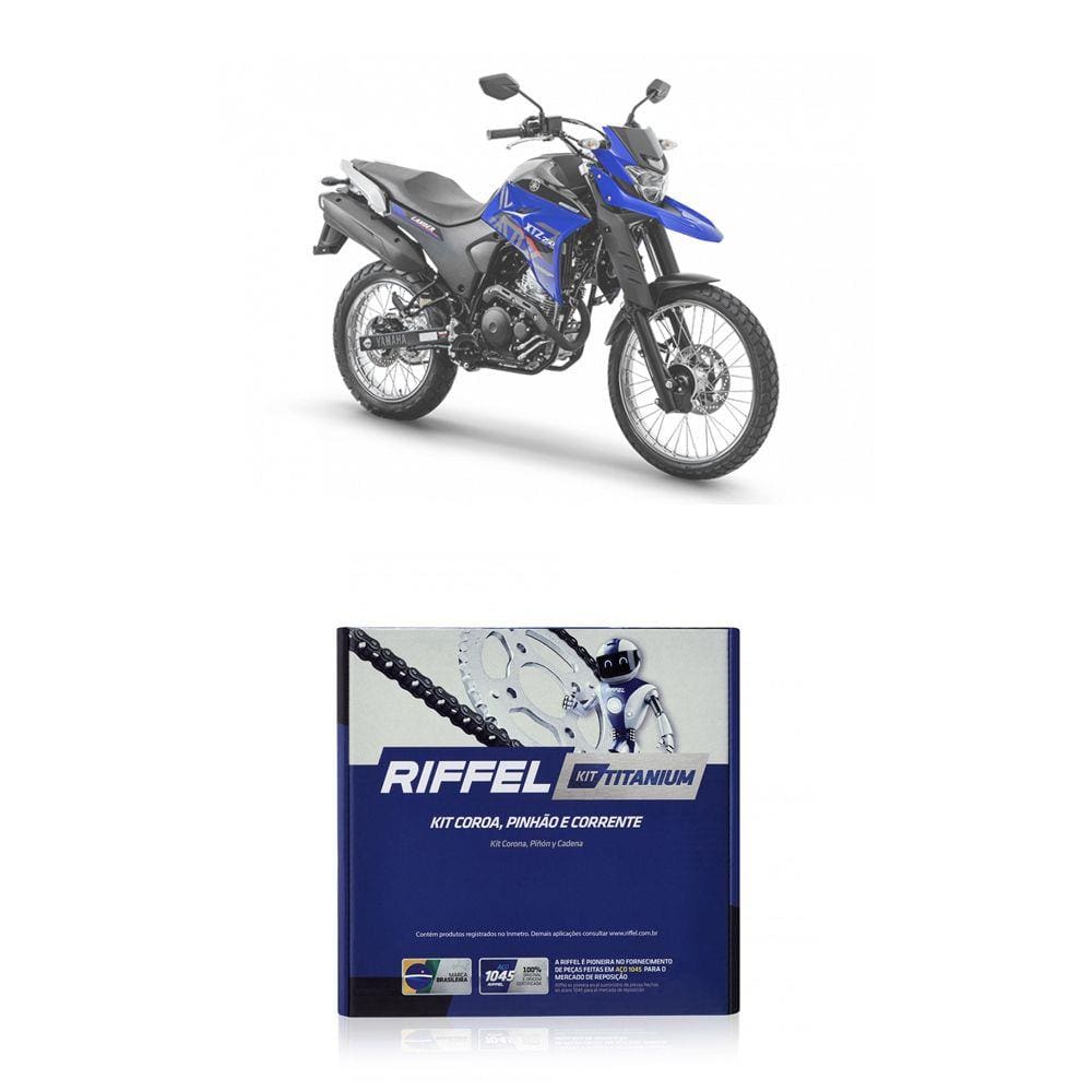 Kit Relação Transmissão Riffel Top XTZ 250 Lander 2006-2008