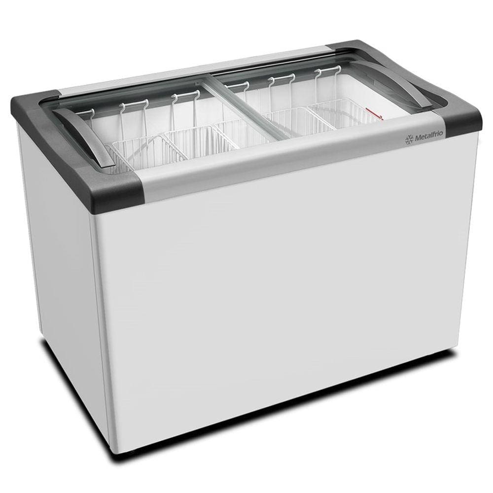 Freezer Expositor Horizontal Congelados Tampa Vidro 230 Litros NF30 - Metalfrio 127V