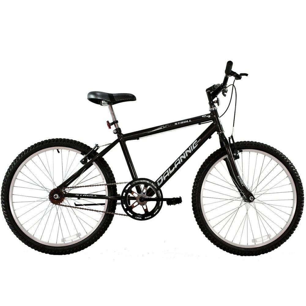 Bicicleta Aro 24 Masculina Dalannio Bike Stroll Sem Marcha Preta