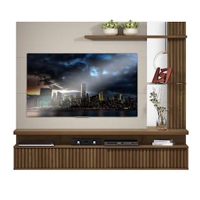 Painel home para TV 60" Maragogi Linea Brasil Freijó Off White