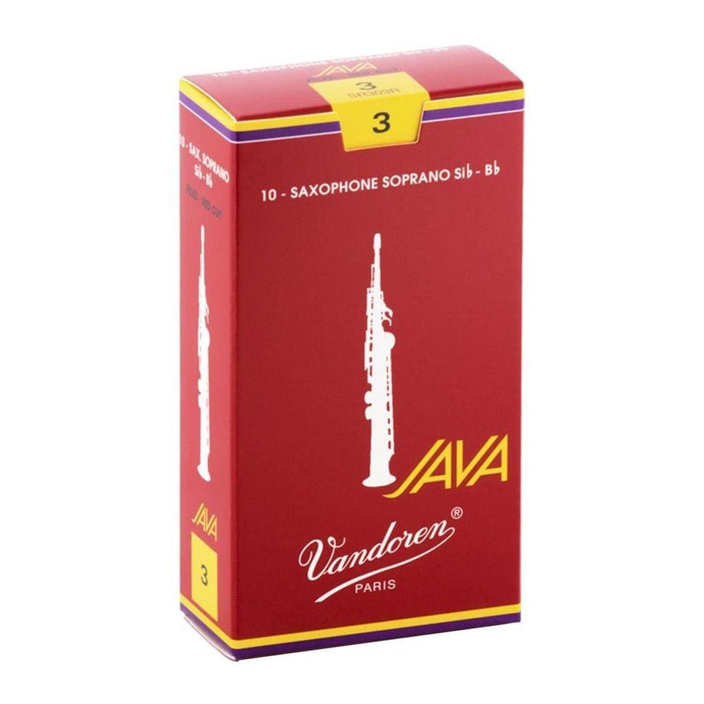 Palheta Vandoren Java Red Cut Nº 3 Para Sax Soprano