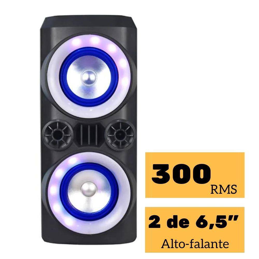 Caixa de Som Amplificada Multilaser SP379 - 300W