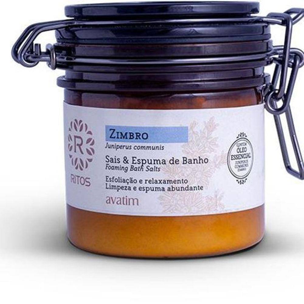 Sais De Banho E Espuma Zimbro 190 G - Ritos