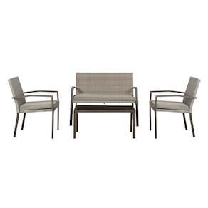 Conjunto Vancouver 4 Peças Marrom Just Home Collection