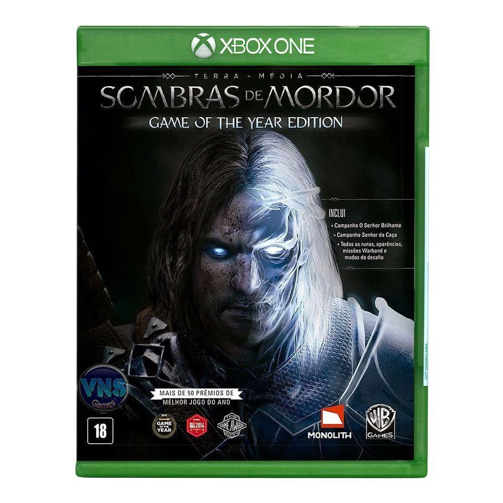 Terra-média: Sombras de Mordor GOTY - Edição Jogo do Ano - Xbox One