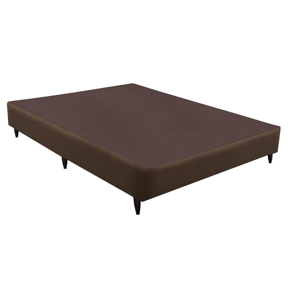 Base Sommier Linho Marrom Casal (138x188x30) - Ortobom