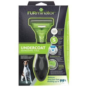Escova Tira Pelo Furminator Para Cães Com Pelo Curto - Pequeno