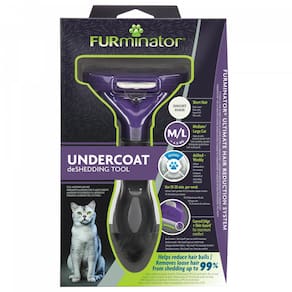 Escova Tira Pelo Furminator Para Gatos Com Pelo Curto - Médio e Grande