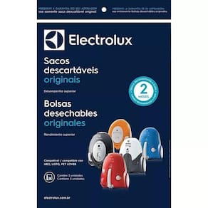 Kit c/ 15 Sacos Descartáveis Aspirador Electrolux Neo09