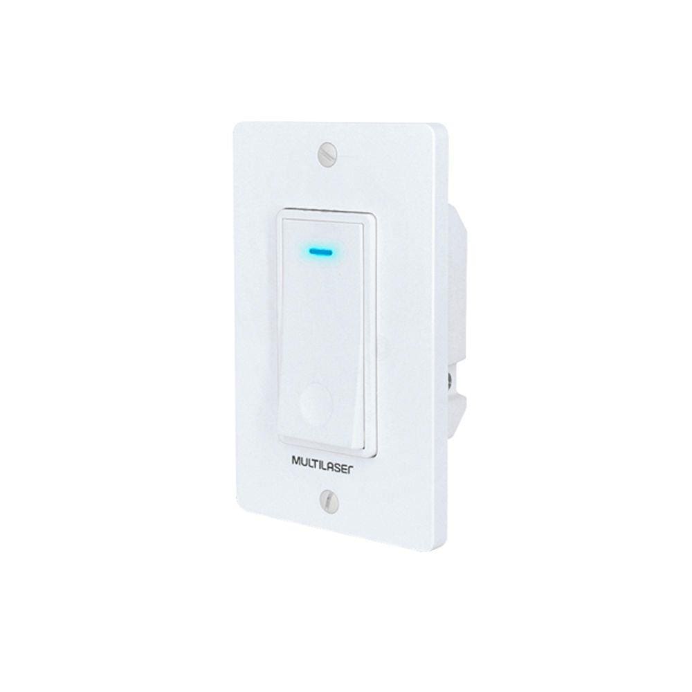 Interruptor Inteligente Multilaser Liv Se235 1 Tecla WiFi Cinza
