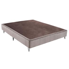 Base Sommier Camurça Bege Casal (138x188x30) - Ortobom