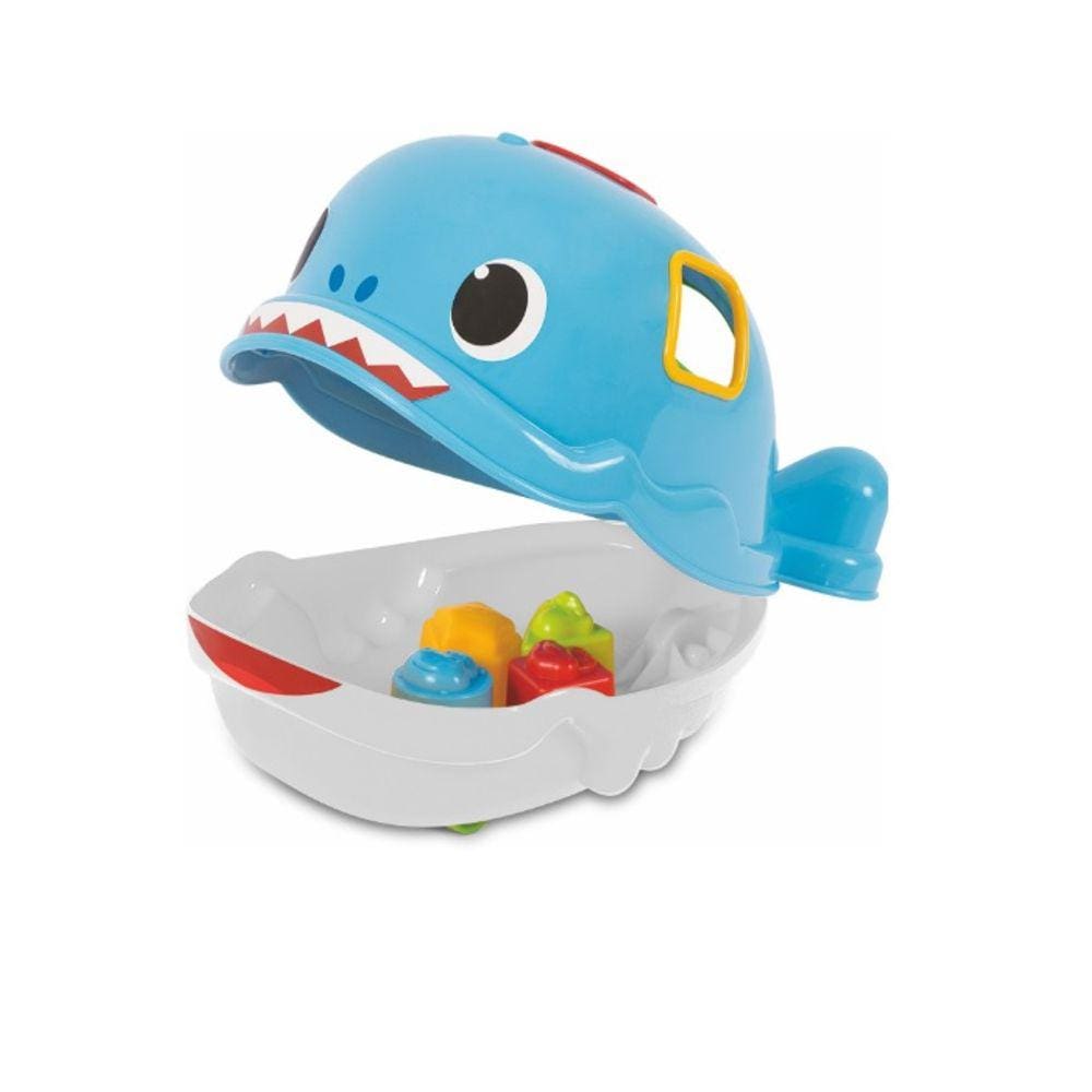 Brinquedo Infantil Bebê Jack Tubarão com Formas Geométricas Merco Toys