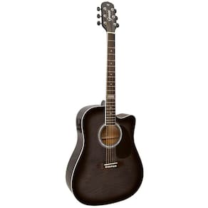 Violao Folk Giannini Gf 1D Ceq Cutaway Tbk - Trans. Black