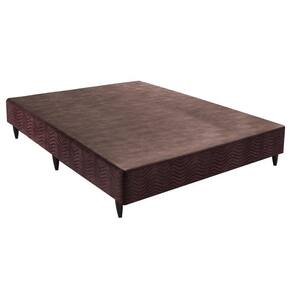 Base Sommier Camurça Marrom Casal (138x188x30) - Ortobom
