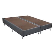 Base Sommier Camurça Cinza Queen (158x198x23) - Ortobom