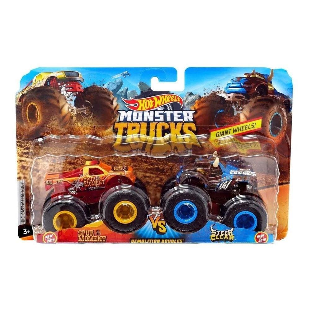 Hot Wheels Pack De 2 Carrinhos Monster Truck Surpresa Fyj64