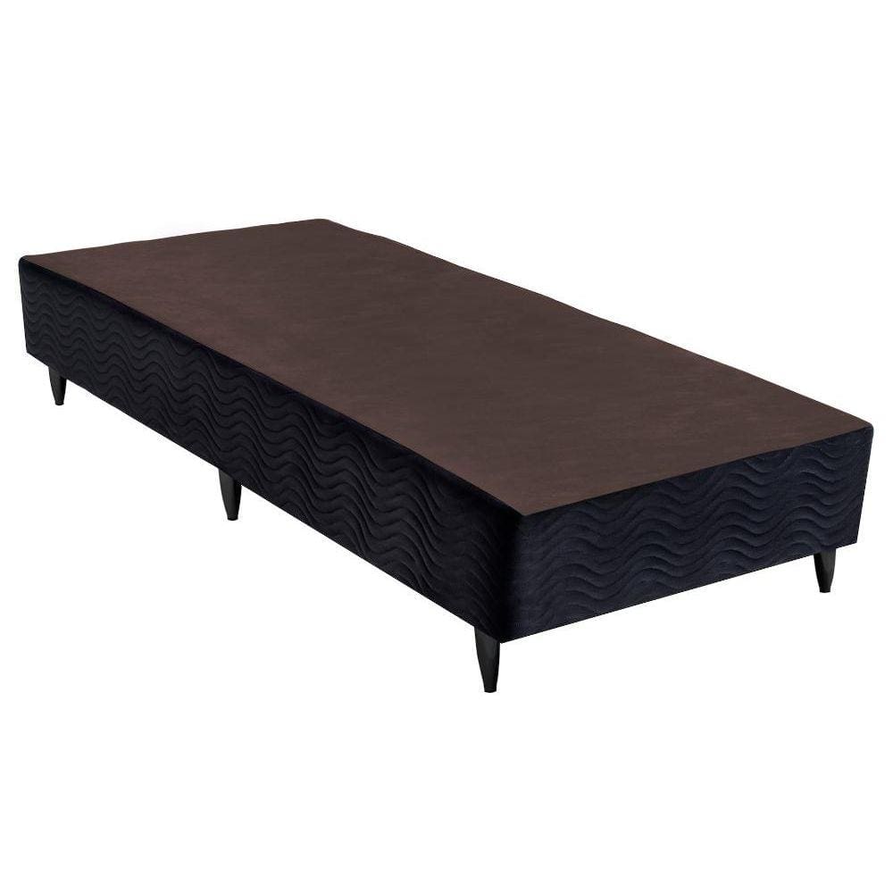 Base Sommier Camurça Preto Solteiro (88x188x23) - Ortobom