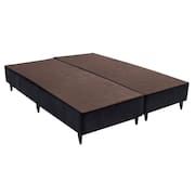 Base Sommier Camurça Preto Queen (158x198x30) - Ortobom