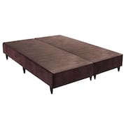 Base Sommier Camurça Marrom Sup King (193x203x30) - Ortobom