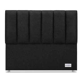 Cabeceira South Linho Preto Casal (11x140x125) - Ortobom