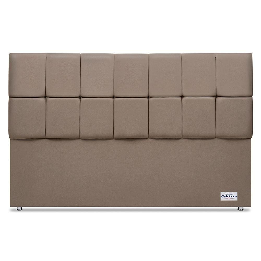 Cabeceira Piave Linho Bege King (12x188x125) - Ortobom