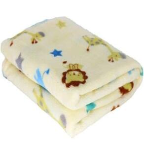 Manta de Microfibra Confort Baby Hazime Safari Amarelo