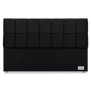 Cabeceira Piave Linho Preto Sup King (12x195x125) - Ortobom