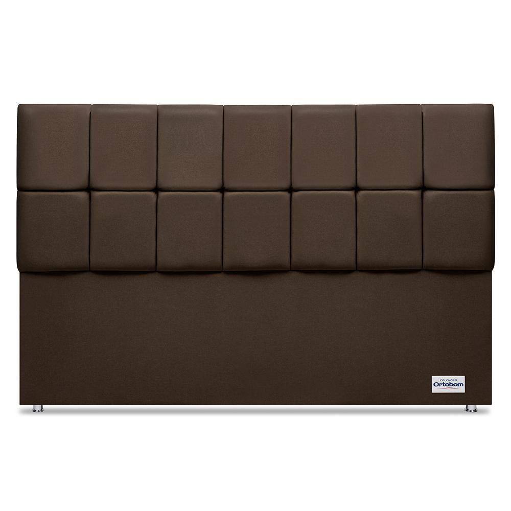 Cabeceira Piave Linho Marrom King (12x188x125) - Ortobom