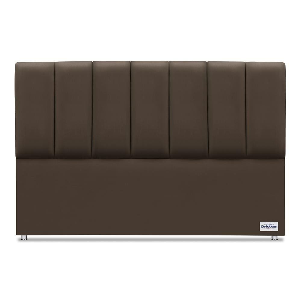 Cabeceira South Veluto Marrom King (11x188x125) - Ortobom