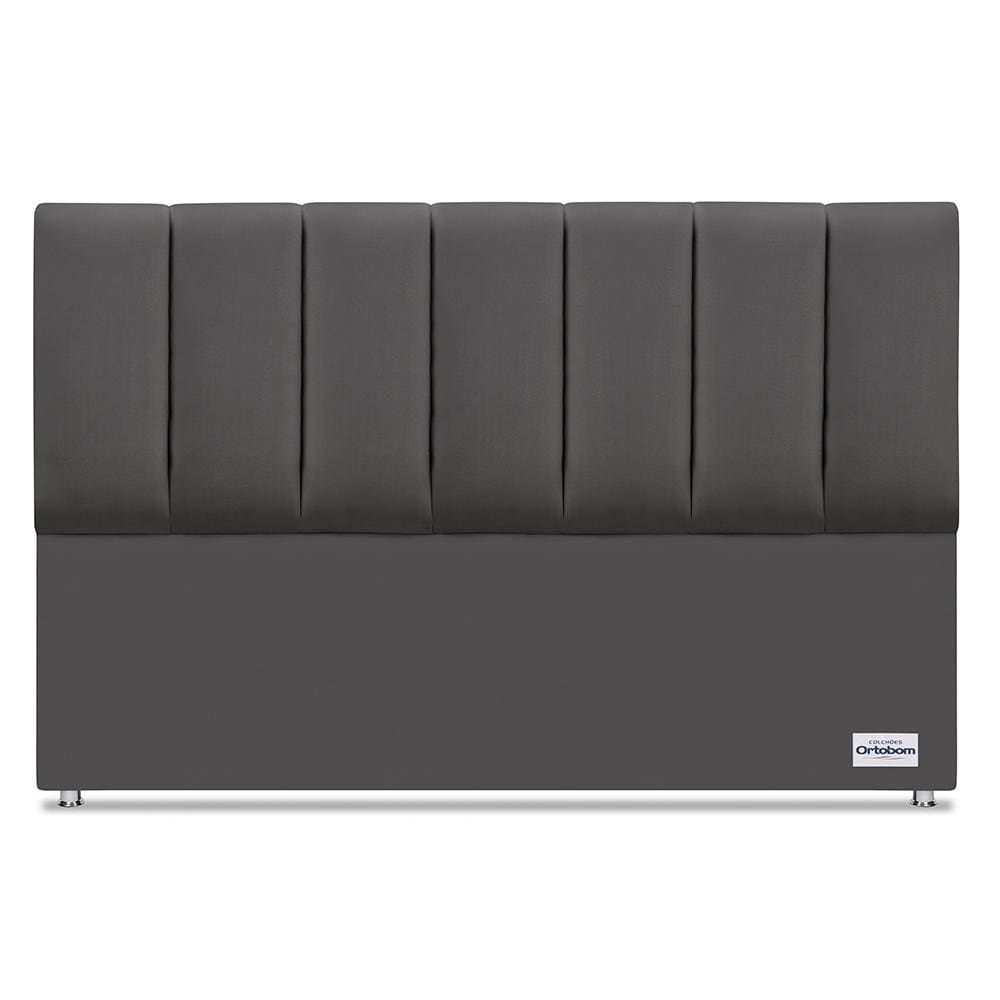 Cabeceira South Veluto Cinza King (11x188x125) - Ortobom