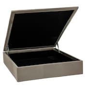 Base Baú Physical Camurça Bege Casal (138x188x39) - Ortobom