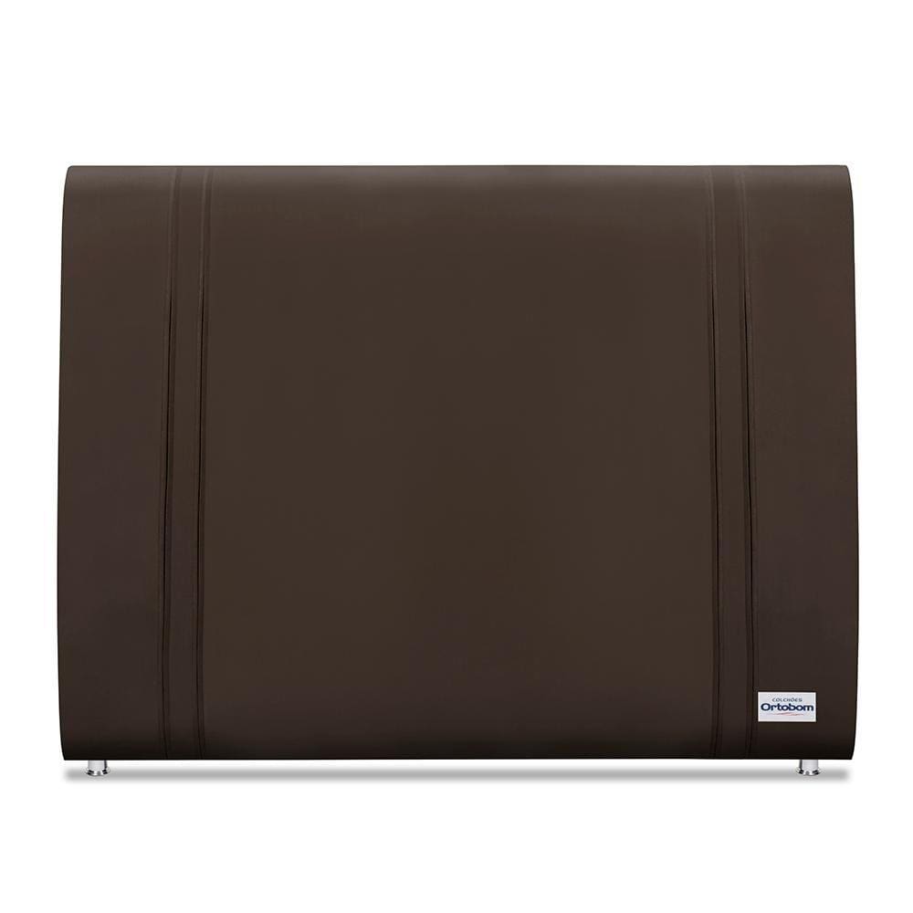 Cabeceira Tamisa Veluto Marrom Queen (8x160x125) - Ortobom