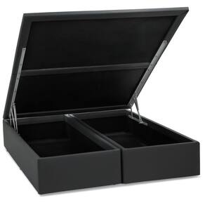 Base Baú Corino Cinza Queen (158x198x39) - Ortobom