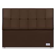 Cabeceira Piave Veluto Marrom Queen (12x160x125) - Ortobom