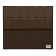 Cabeceira Piave Veluto Marrom Casal (12x140x125) - Ortobom