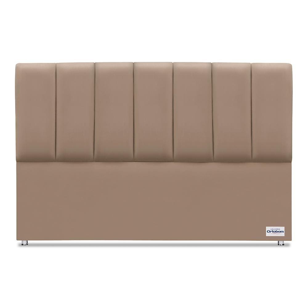 Cabeceira South Veluto Bege King (11x188x125) - Ortobom