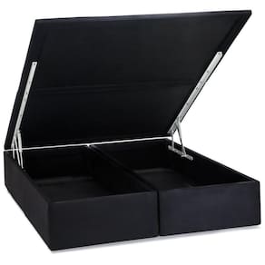 Base Baú Corino Preto Casal (138x188x39) - Ortobom