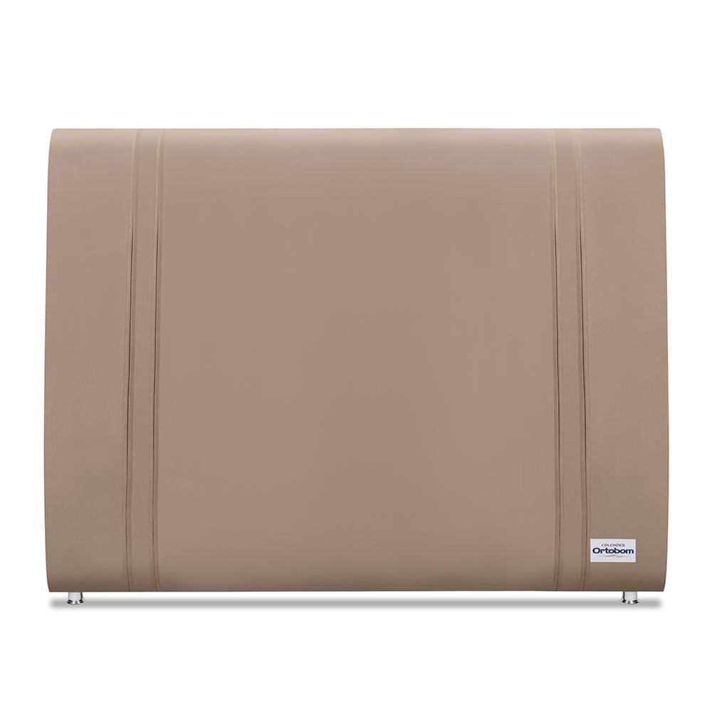 Cabeceira Tamisa Veluto Bege King (8x188x125) - Ortobom