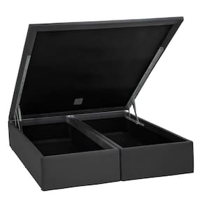 Base Baú Physical Camurça Cinza Queen (158x198x39) - Ortobom