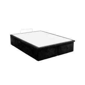 Base Baú Camurça Preto Casal (138x188x39) - Ortobom