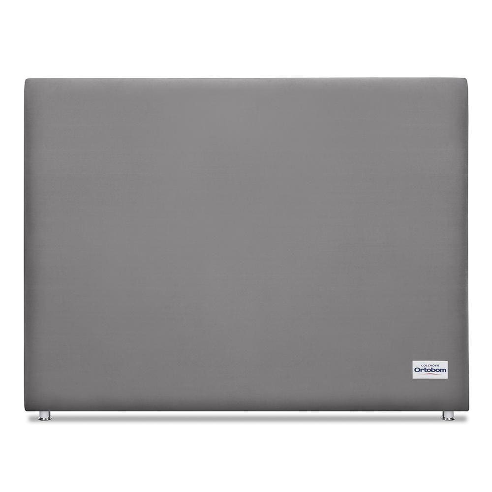 Cabeceira Sena Veluto Cinza Sup King (12x195x125) - Ortobom